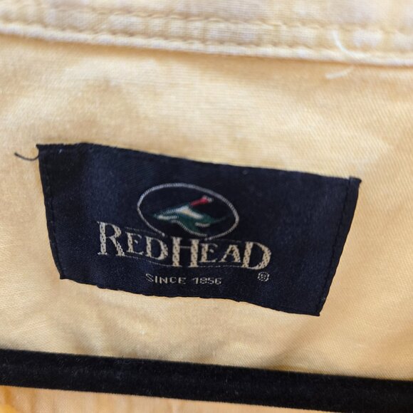 Redhead Butter Yellow 100% Cotton Button Down Shirt 2xl - Picture 5 of 8